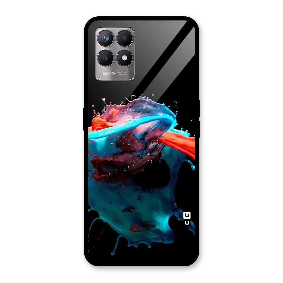 Colour War Glass Back Case for Realme Narzo 50