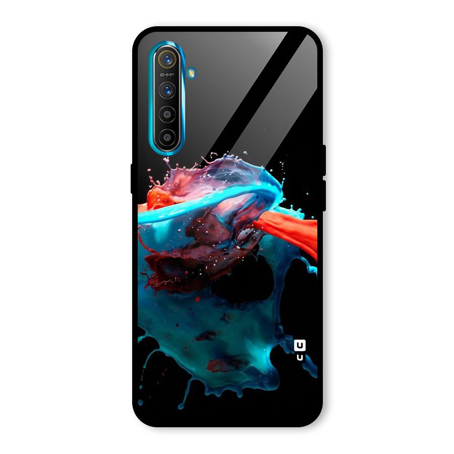 Colour War Glass Back Case for Realme X2