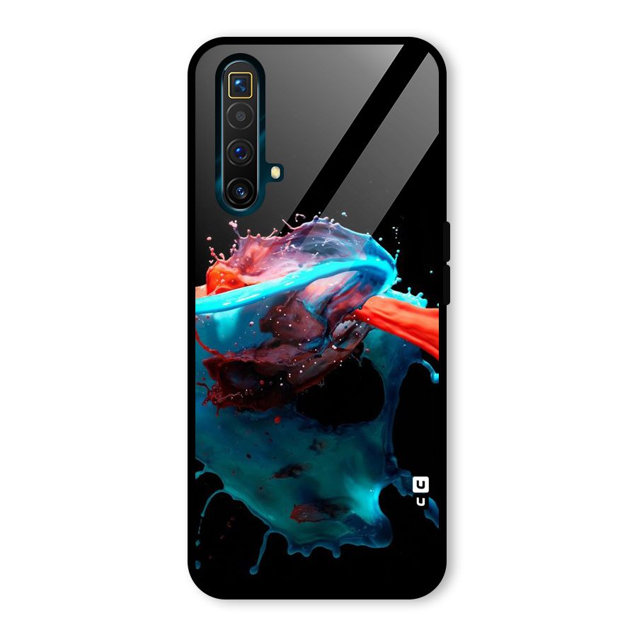 Colour War Glass Back Case for Realme X3 SuperZoom