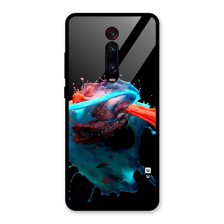 Colour War Glass Back Case for Redmi K20