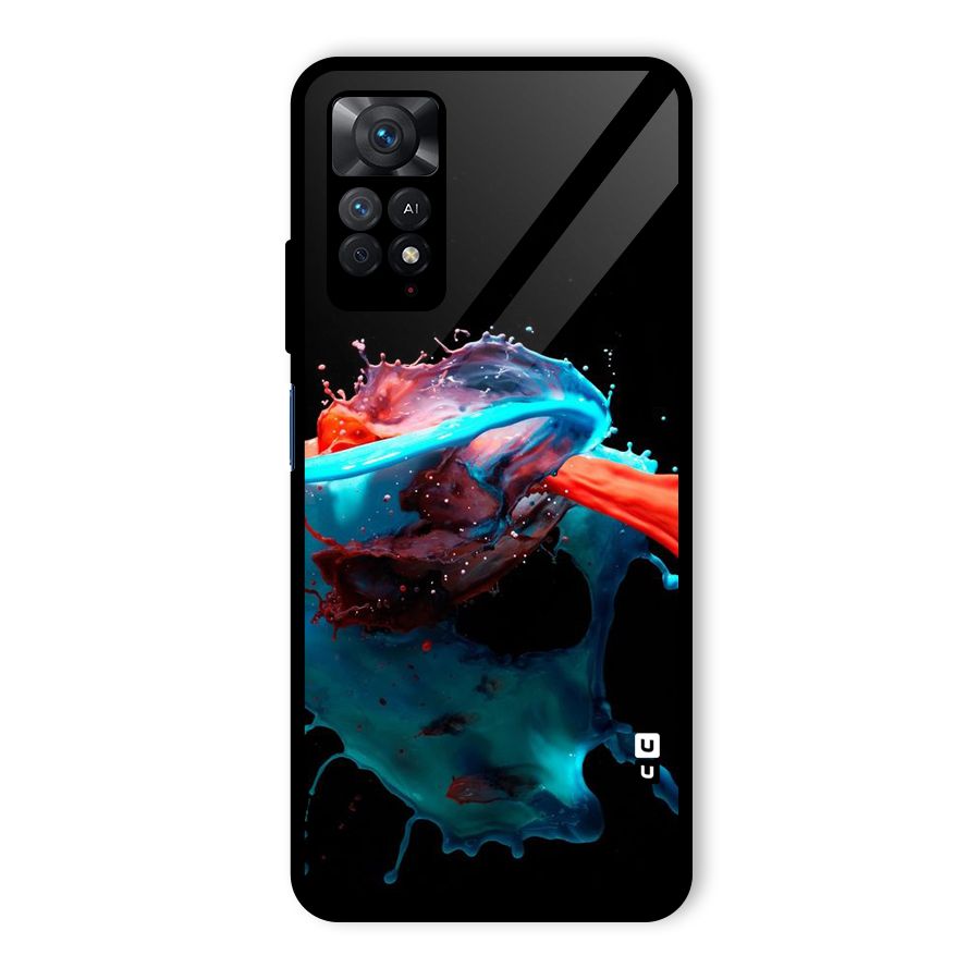 Colour War Glass Back Case for Redmi Note 11 Pro