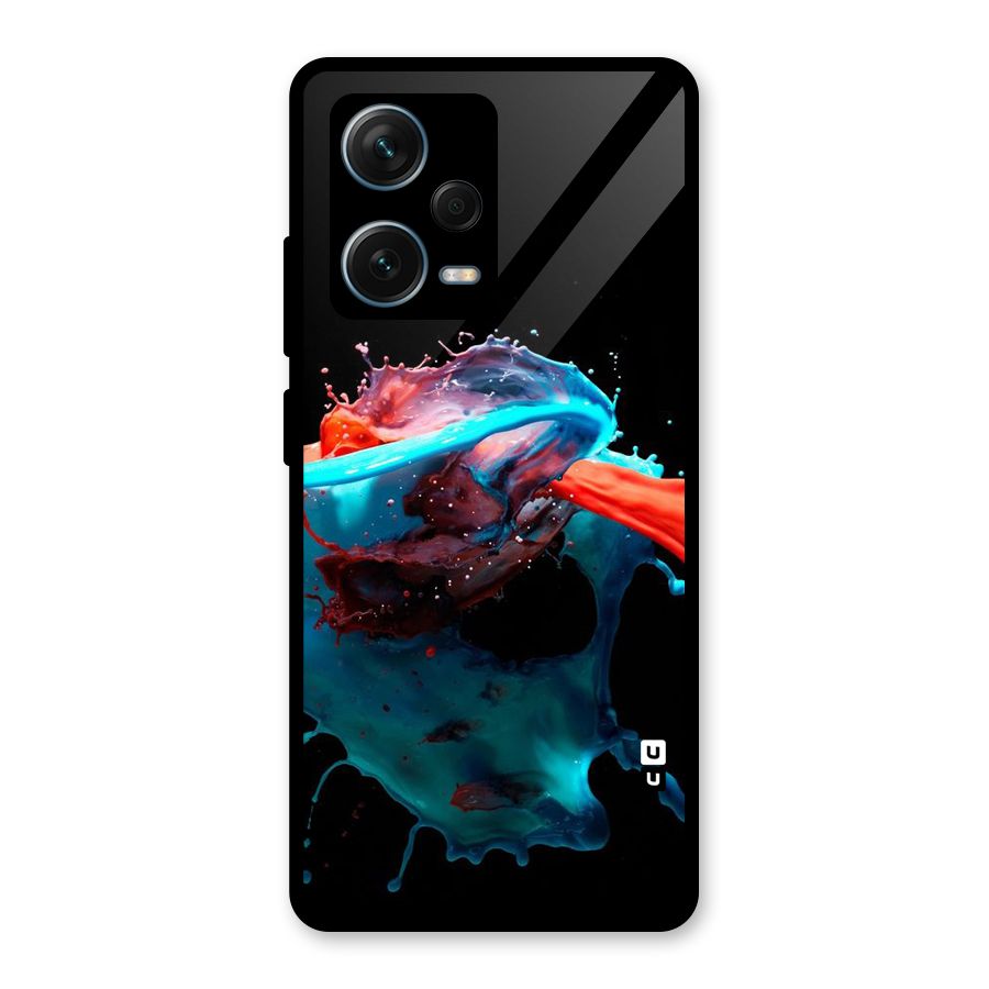 Colour War Glass Back Case for Redmi Note 12 Pro Plus 5G