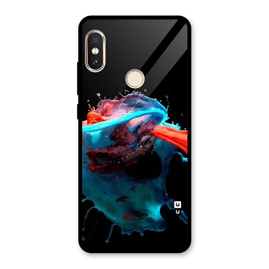 Colour War Glass Back Case for Redmi Note 5 Pro