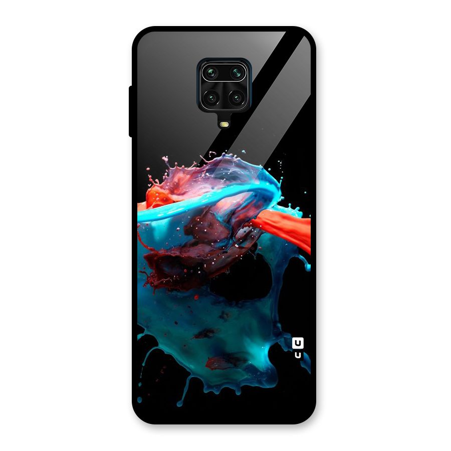 Colour War Glass Back Case for Redmi Note 9 Pro