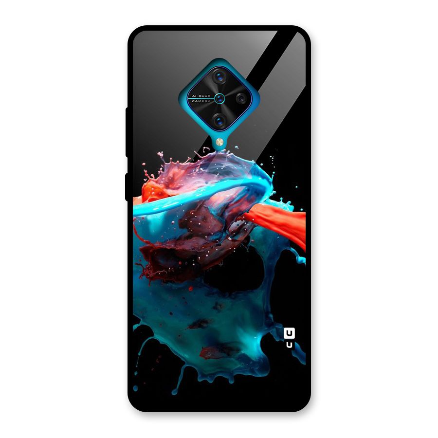 Colour War Glass Back Case for Vivo S1 Pro