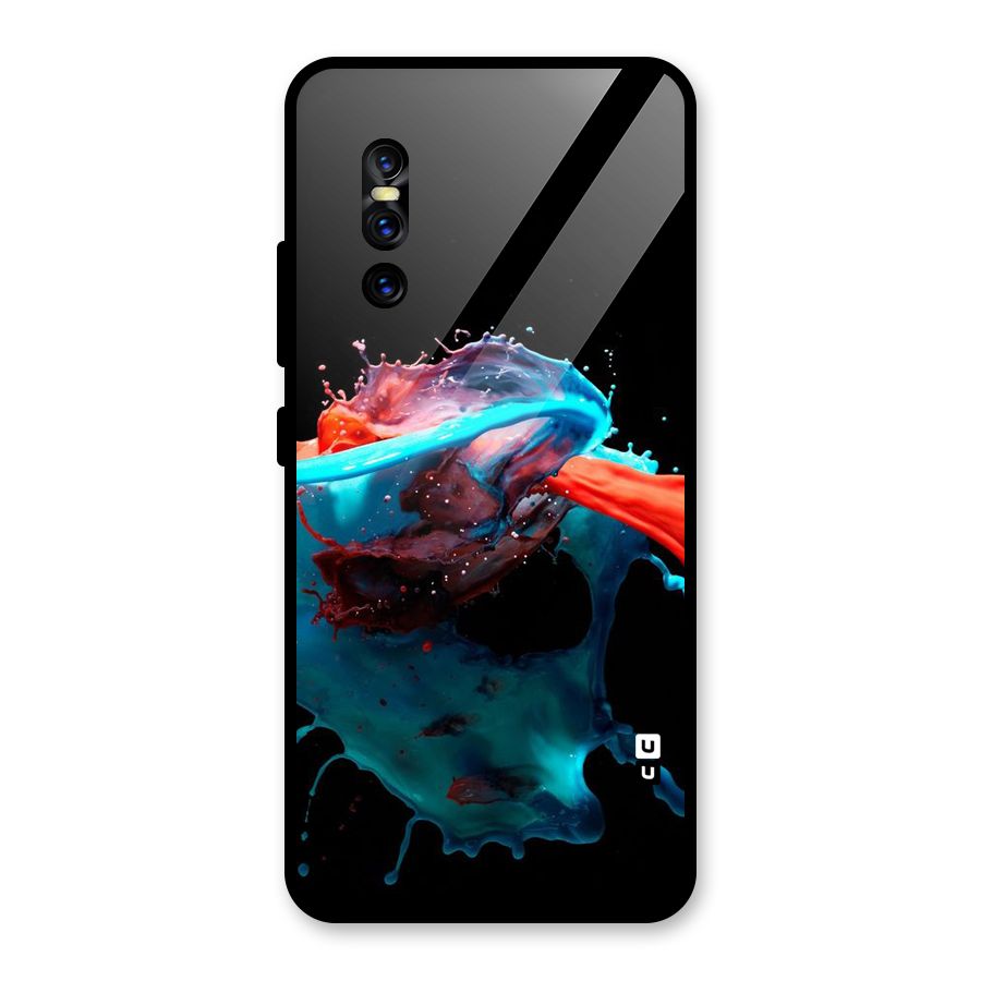Colour War Glass Back Case for Vivo V15 Pro