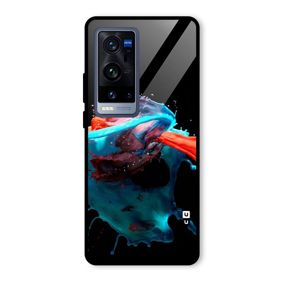 Colour War Glass Back Case for Vivo X60 Pro Plus