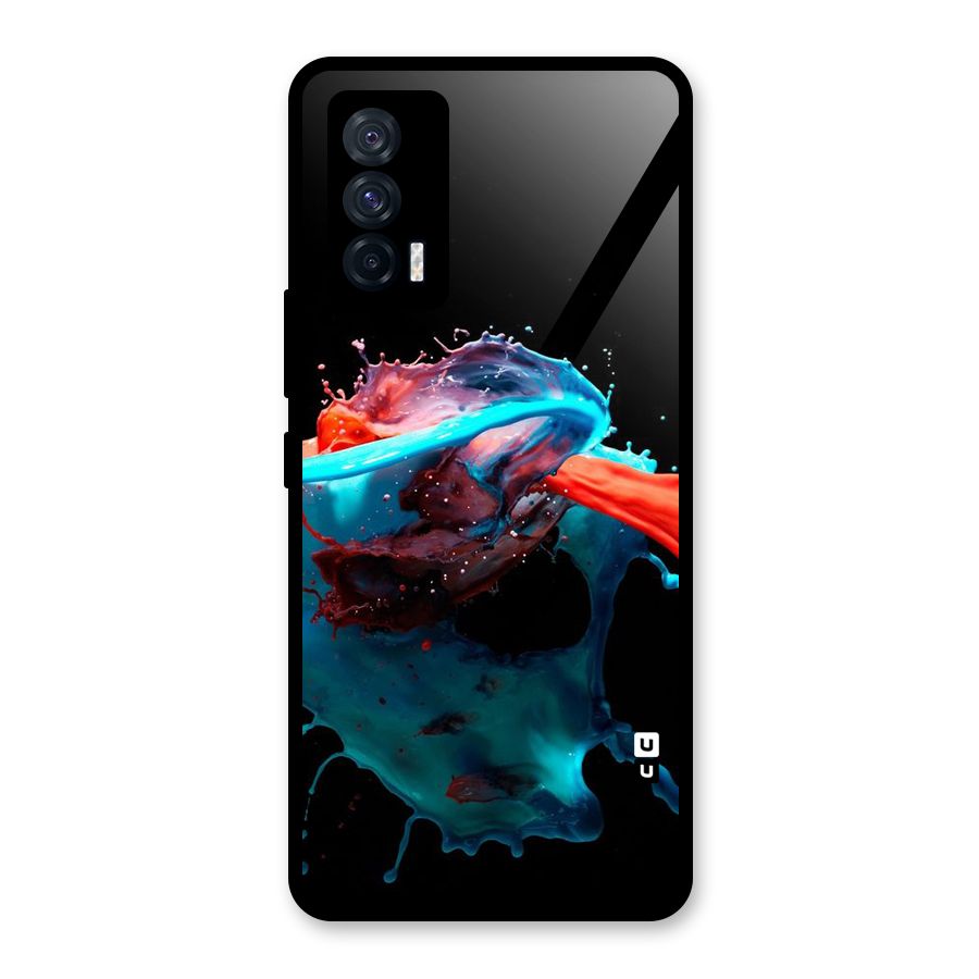 Colour War Glass Back Case for Vivo iQOO 7 5G