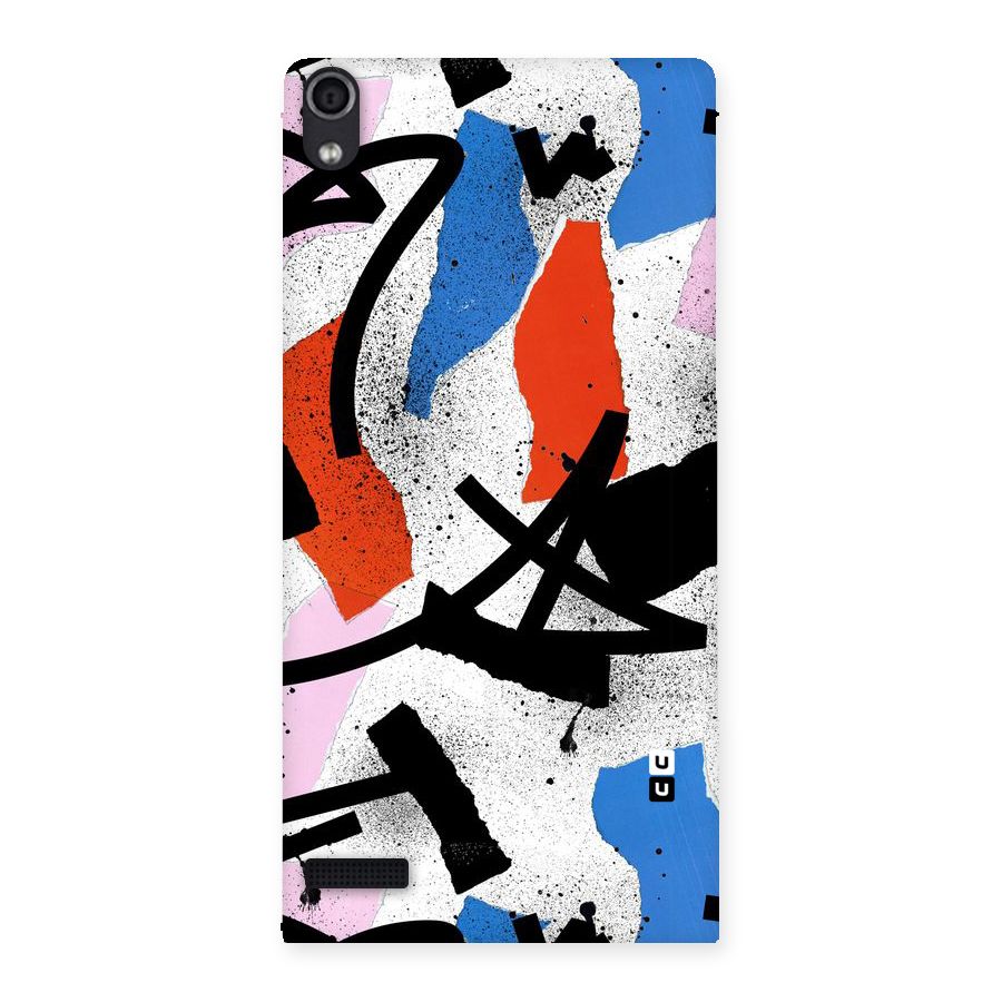 Coloured Abstract Art Back Case for Ascend P6