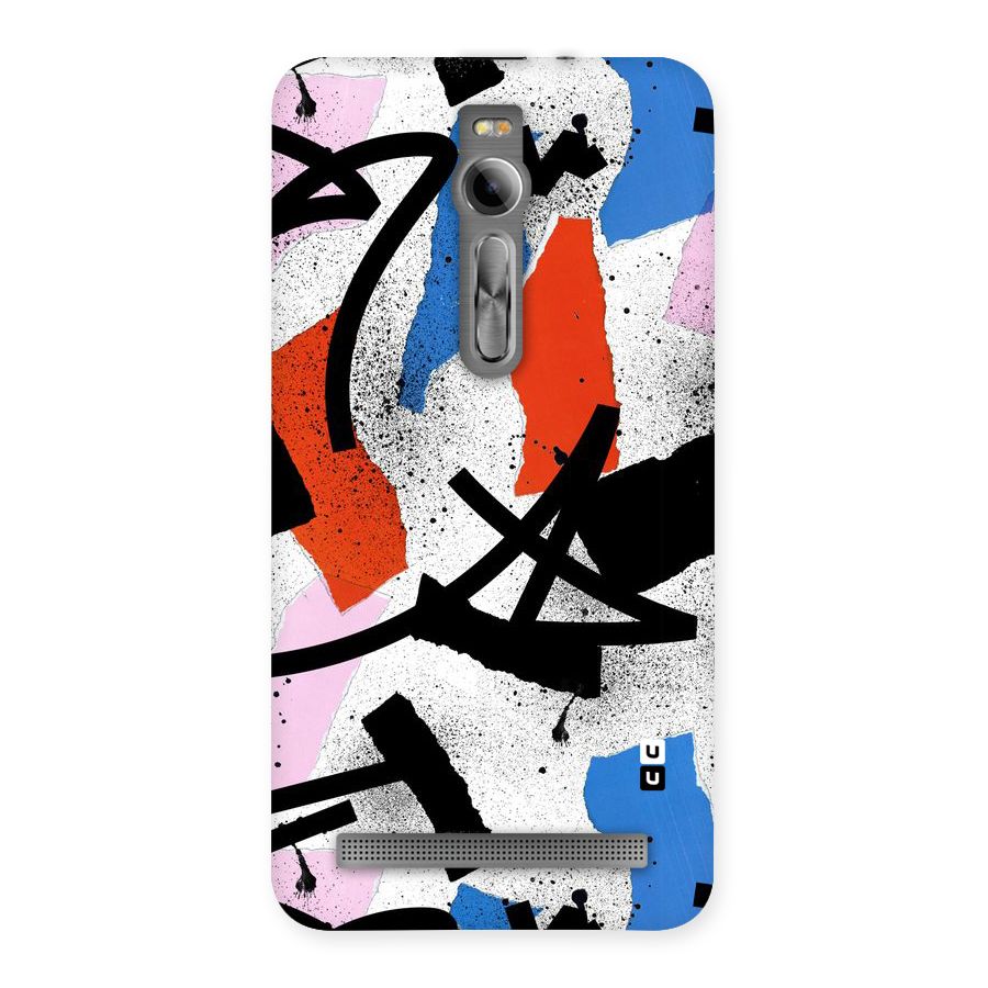 Coloured Abstract Art Back Case for Asus Zenfone 2