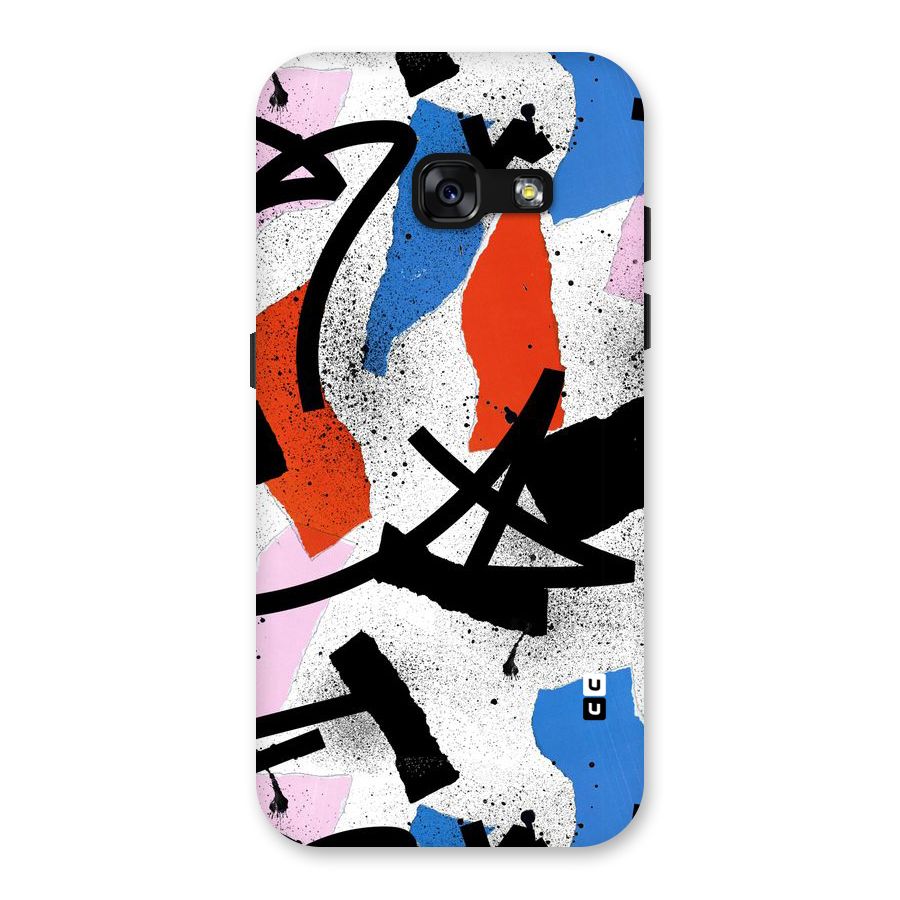 Coloured Abstract Art Back Case for Galaxy A3 (2017)