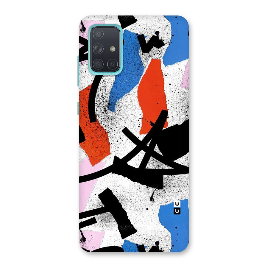 Coloured Abstract Art Back Case for Galaxy A71