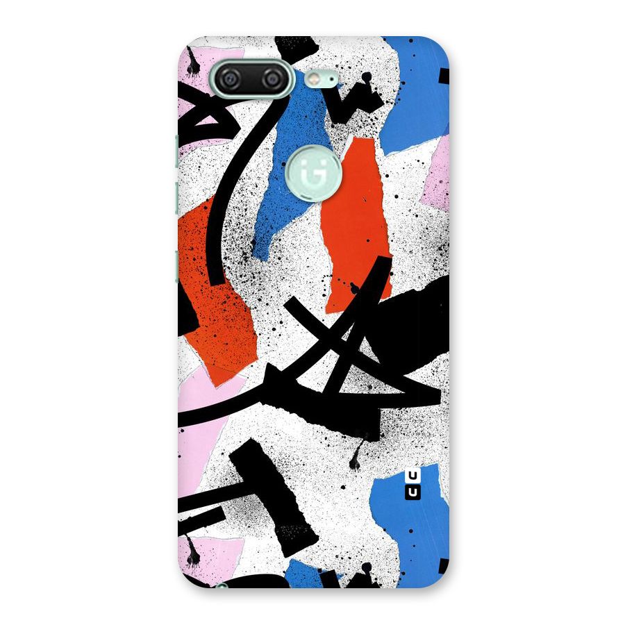 Coloured Abstract Art Back Case for Gionee S10