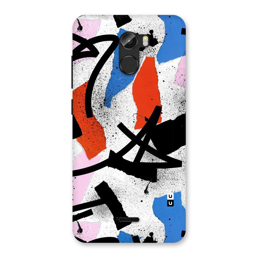 Coloured Abstract Art Back Case for Gionee X1
