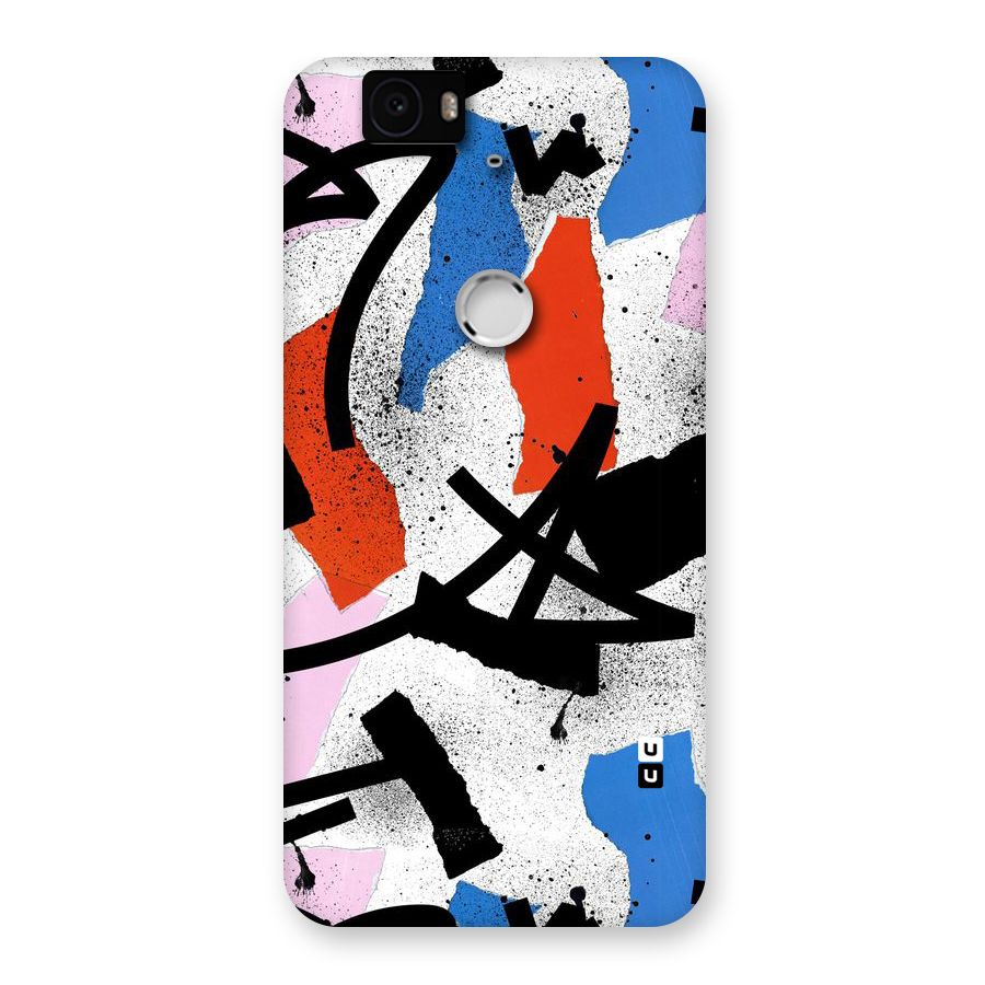 Coloured Abstract Art Back Case for Google Nexus-6P
