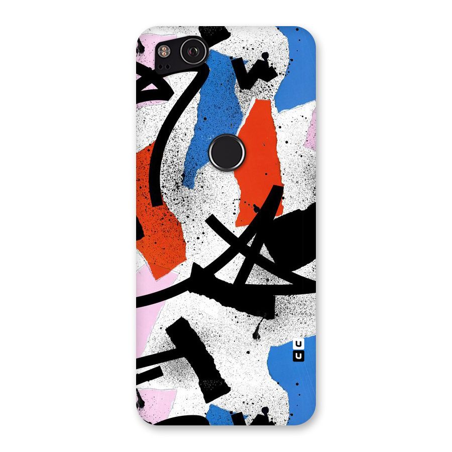 Coloured Abstract Art Back Case for Google Pixel 2