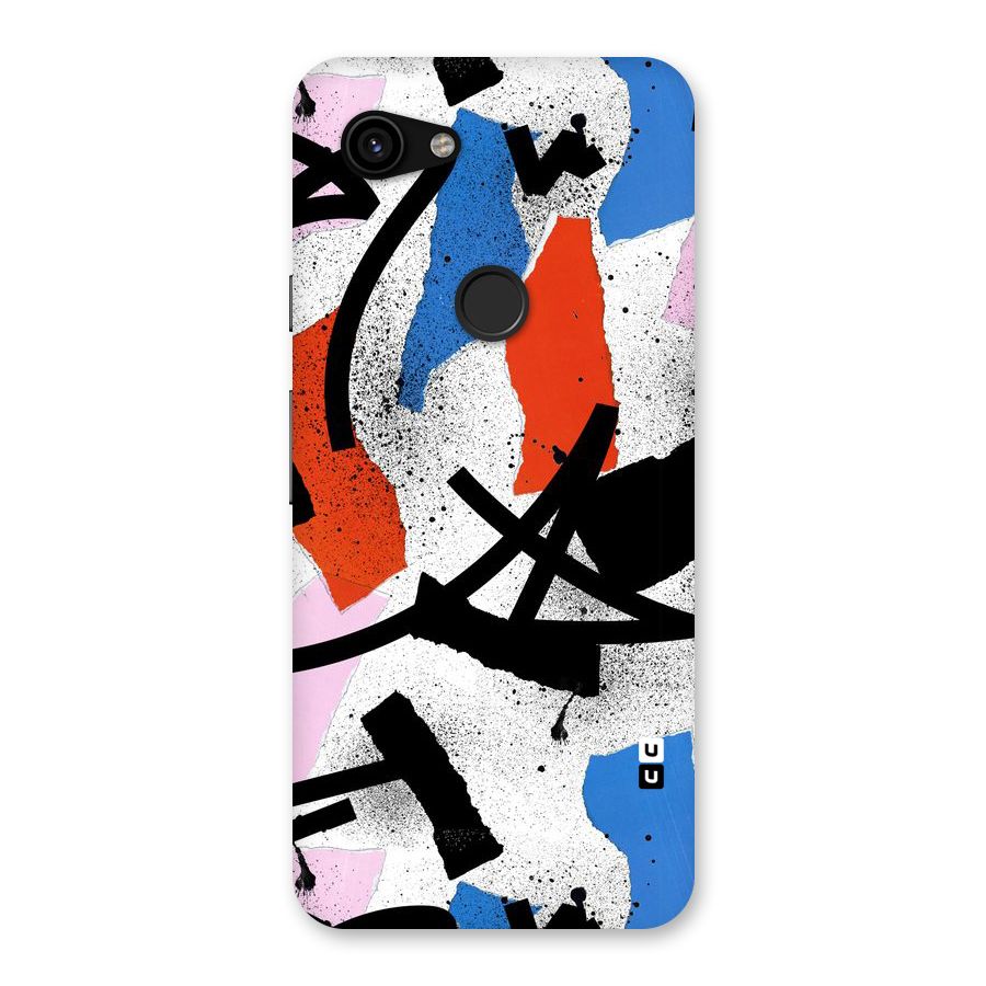 Coloured Abstract Art Back Case for Google Pixel 3a