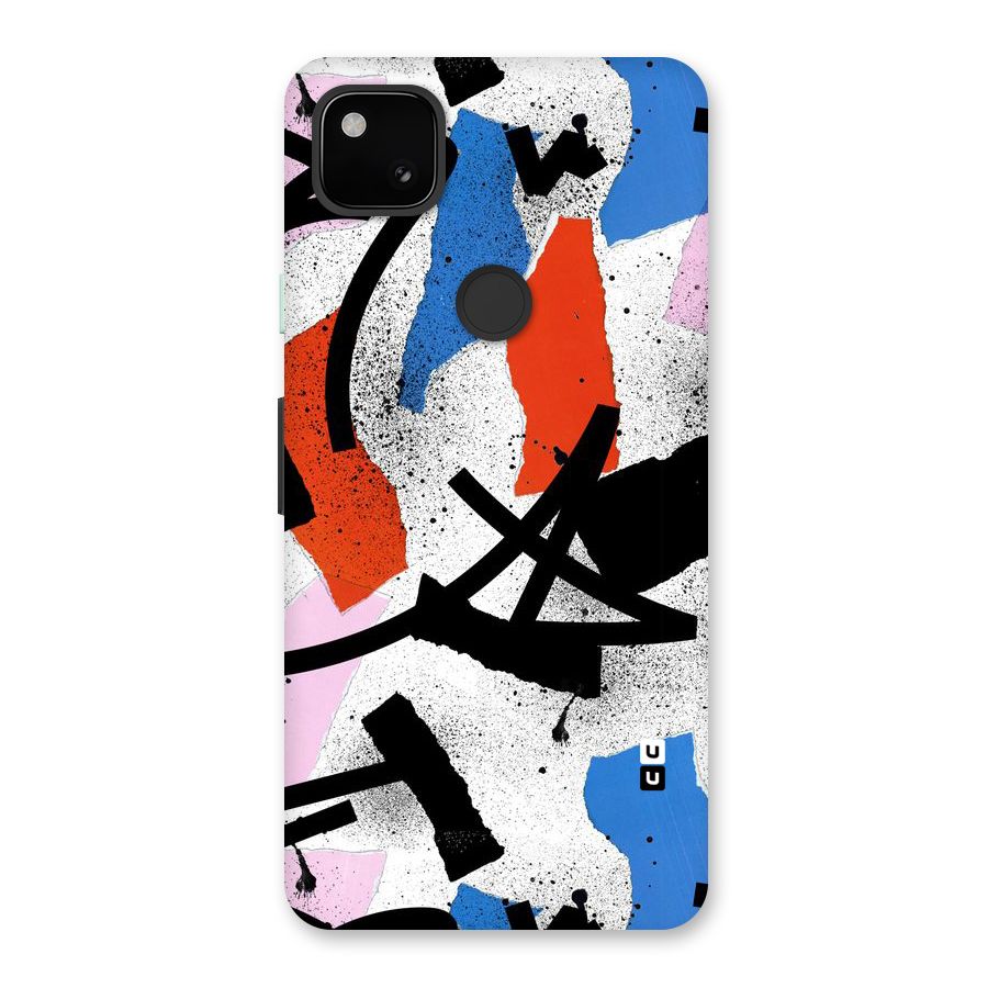 Coloured Abstract Art Back Case for Google Pixel 4a