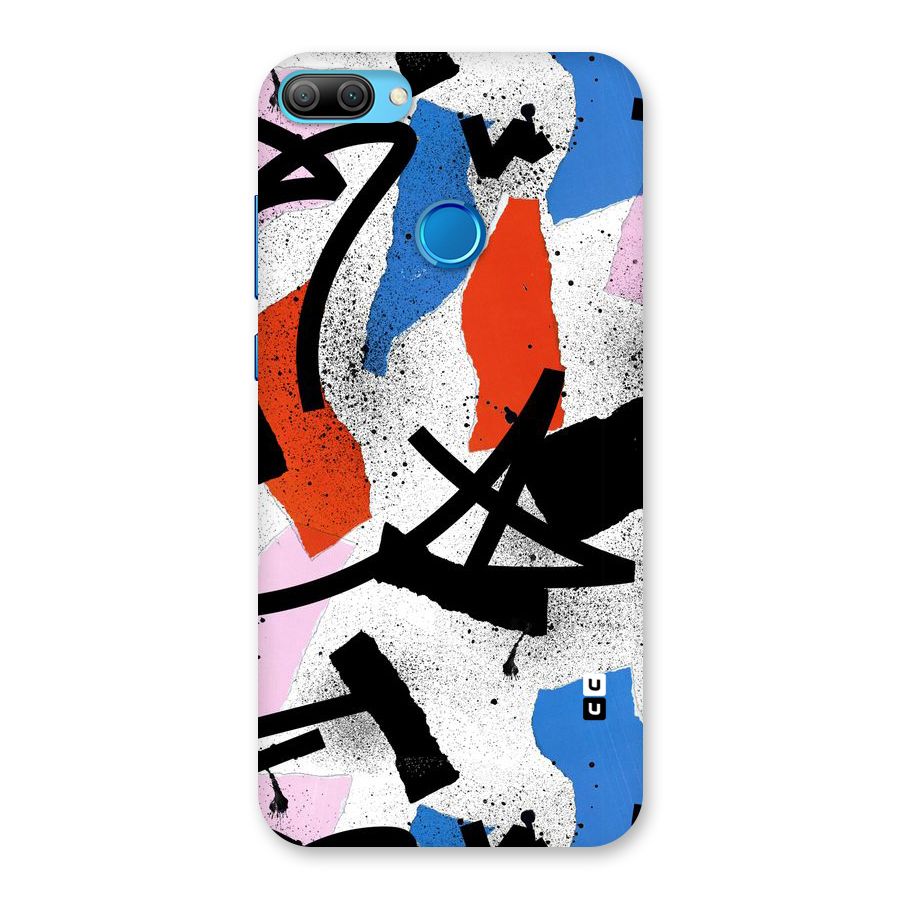 Coloured Abstract Art Back Case for Honor 9N