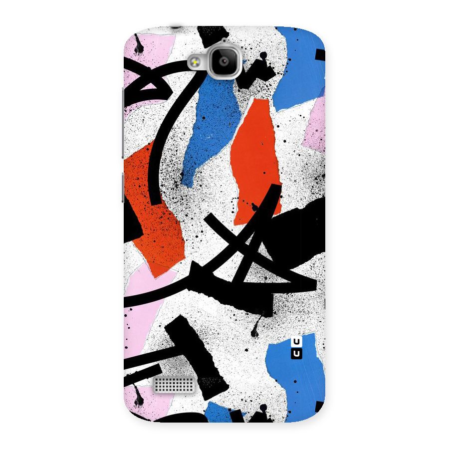 Coloured Abstract Art Back Case for Honor Holly