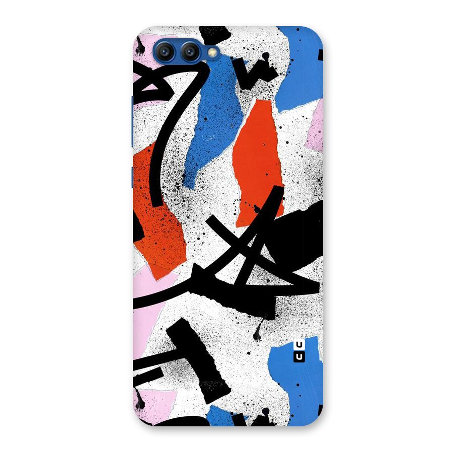 Coloured Abstract Art Back Case for Honor View 10