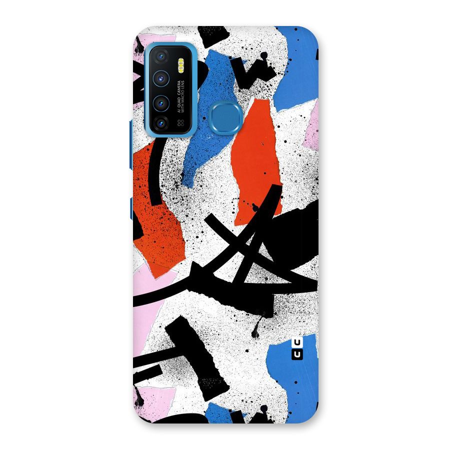 Coloured Abstract Art Back Case for Infinix Hot 9