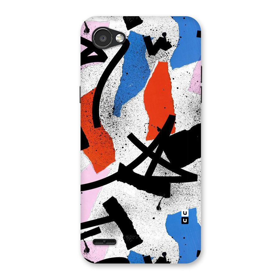 Coloured Abstract Art Back Case for LG Q6