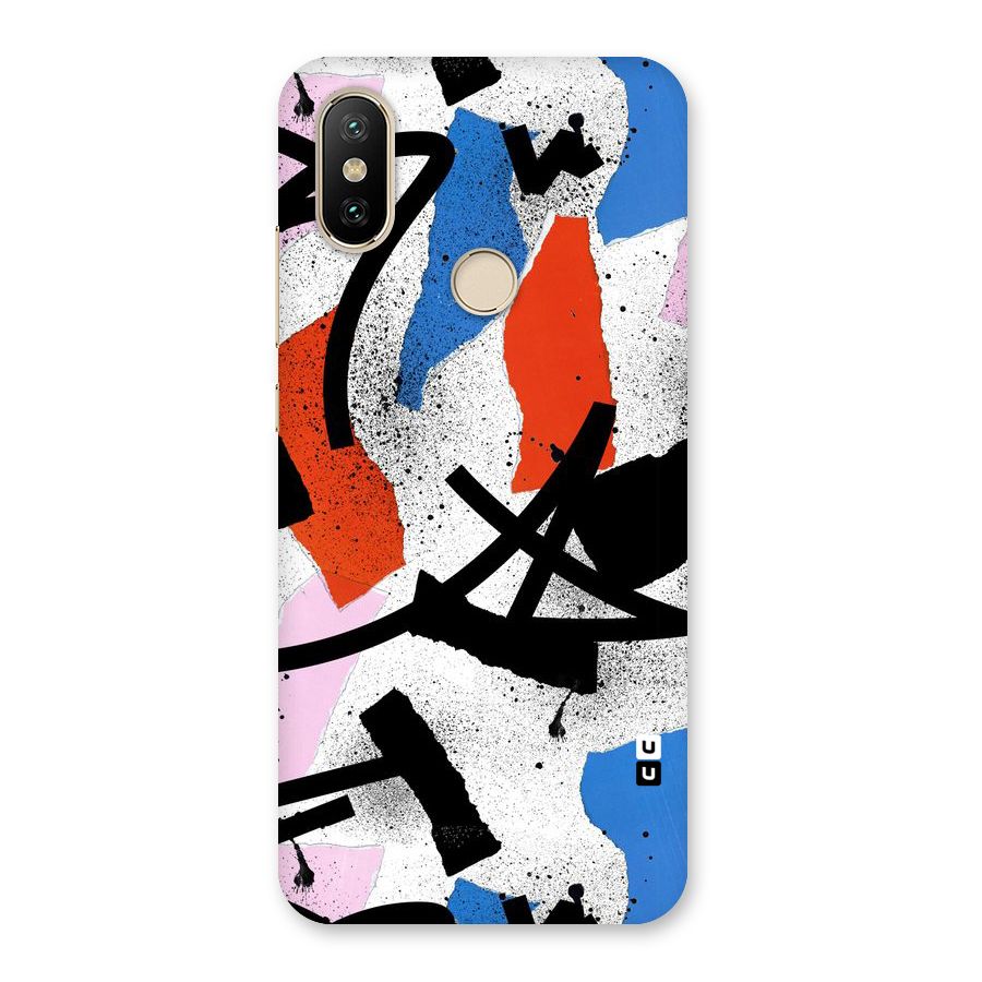 Coloured Abstract Art Back Case for Mi A2