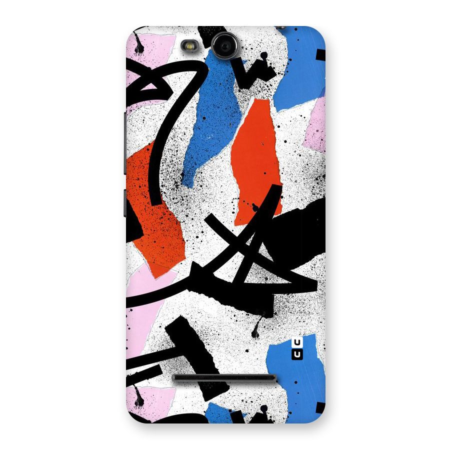 Coloured Abstract Art Back Case for Micromax Canvas Juice 3 Q392