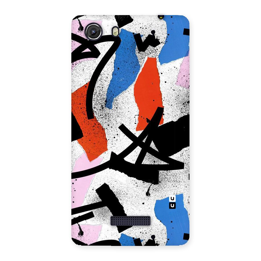 Coloured Abstract Art Back Case for Micromax Unite 3