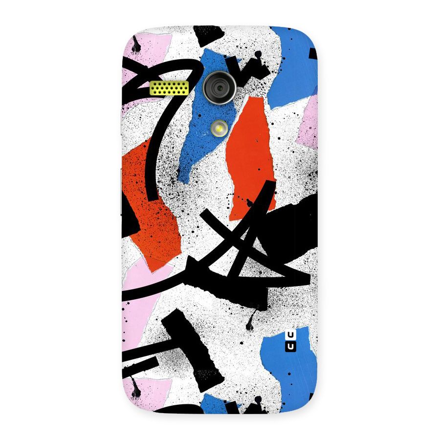 Coloured Abstract Art Back Case for Moto G