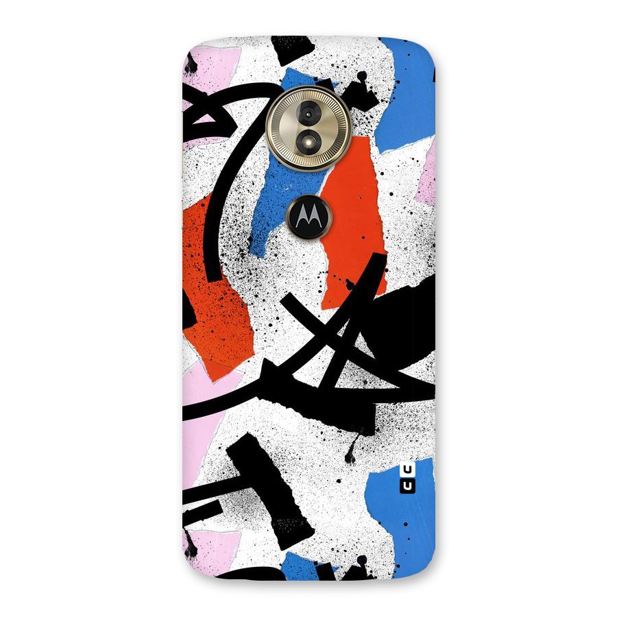 Coloured Abstract Art Back Case for Moto G6 Play