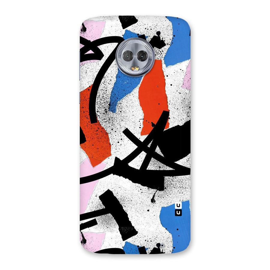 Coloured Abstract Art Back Case for Moto G6 Plus