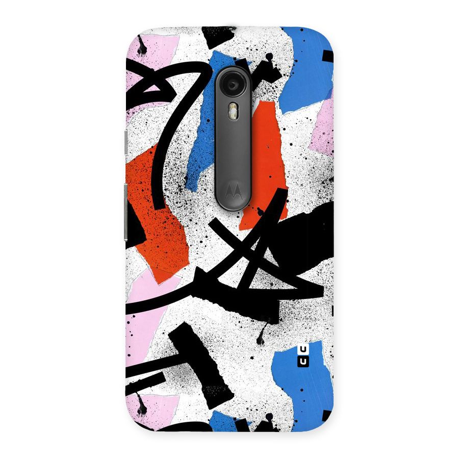 Coloured Abstract Art Back Case for Moto G Turbo
