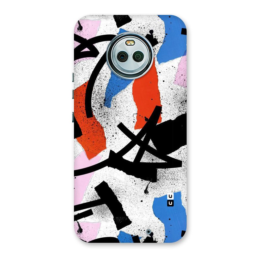 Coloured Abstract Art Back Case for Moto X4