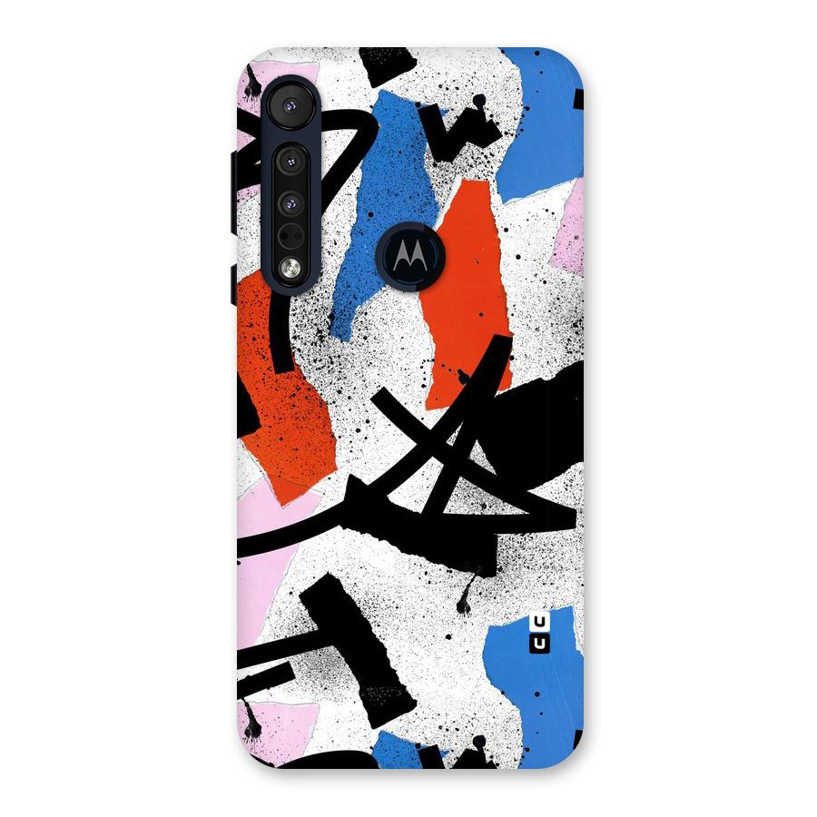 Coloured Abstract Art Back Case for Motorola One Macro