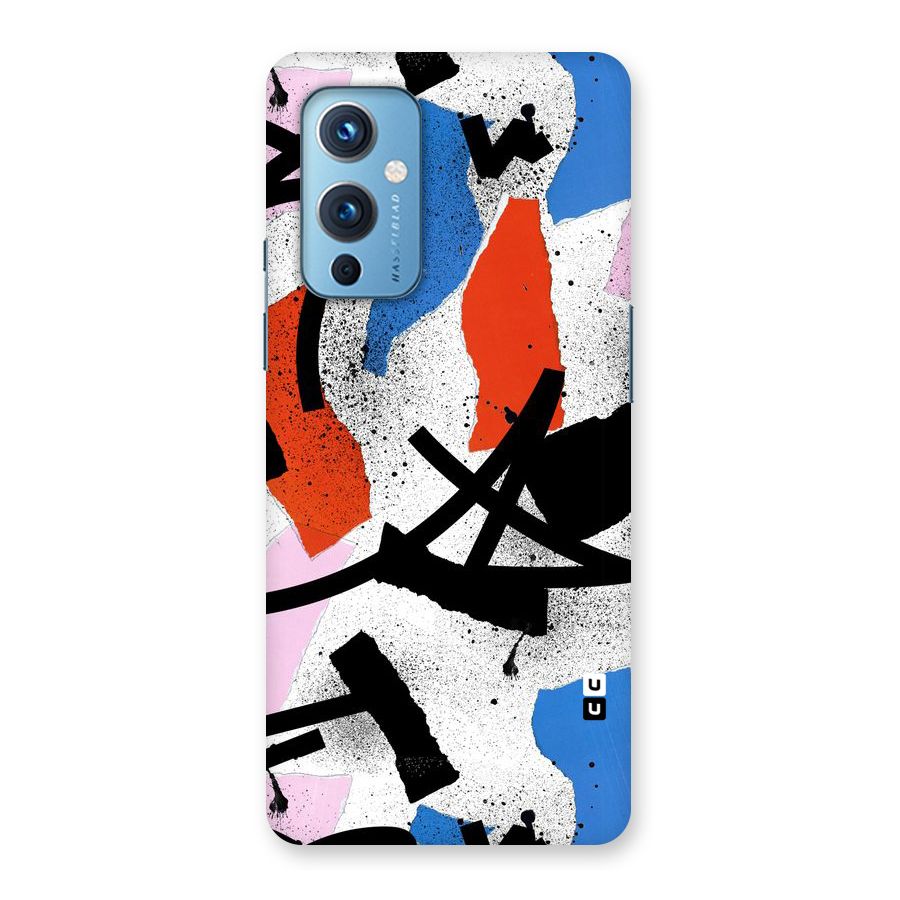 Coloured Abstract Art Back Case for OnePlus 9
