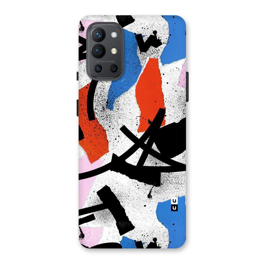 Coloured Abstract Art Back Case for OnePlus 9R