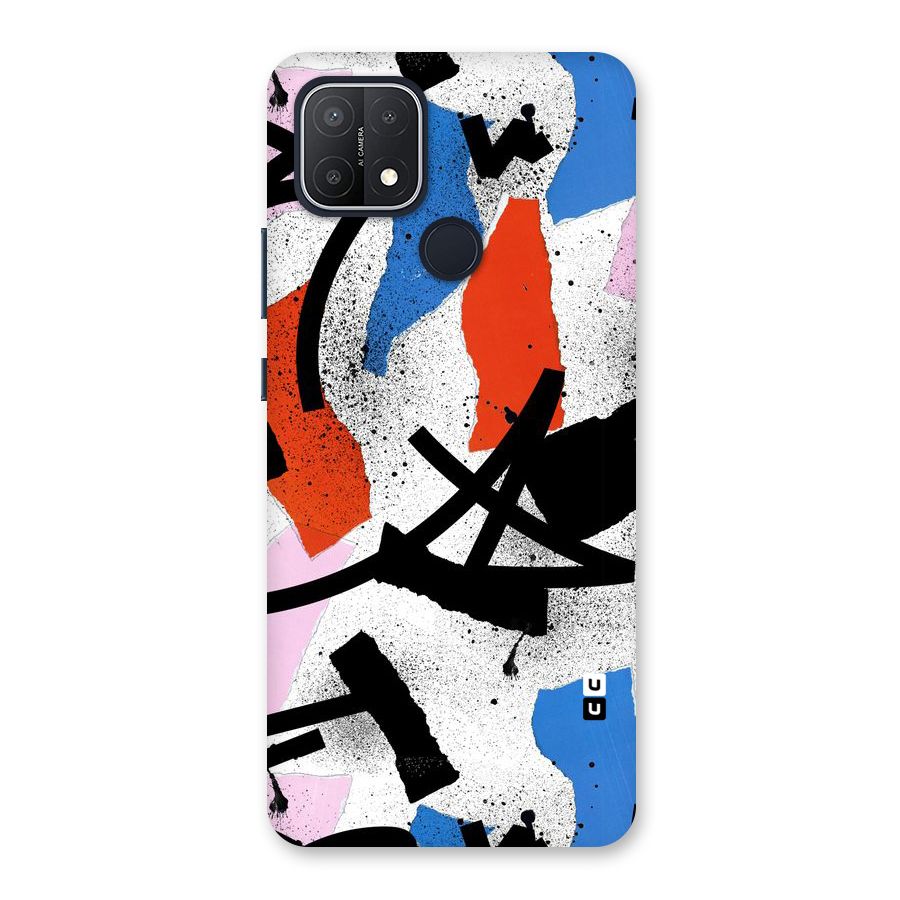 Coloured Abstract Art Back Case for Oppo A15s