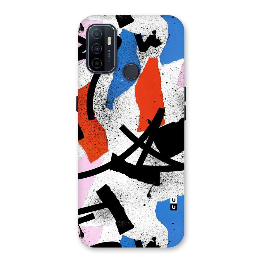 Coloured Abstract Art Back Case for Oppo A32