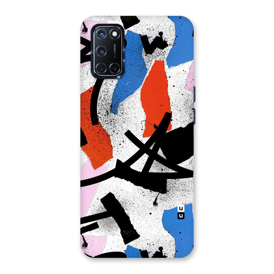 Coloured Abstract Art Back Case for Oppo A52