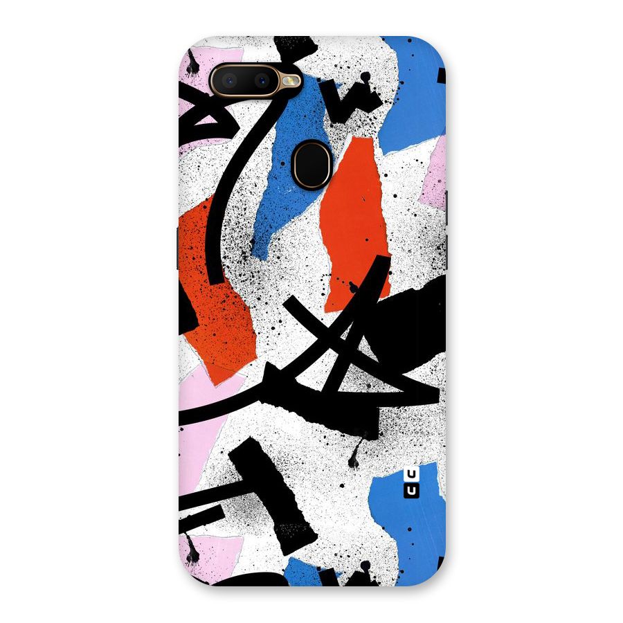 Coloured Abstract Art Back Case for Oppo A5s