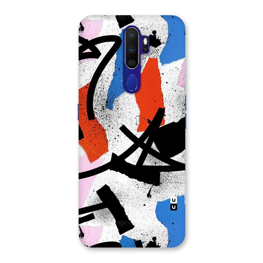 Coloured Abstract Art Back Case for Oppo A9 (2020)