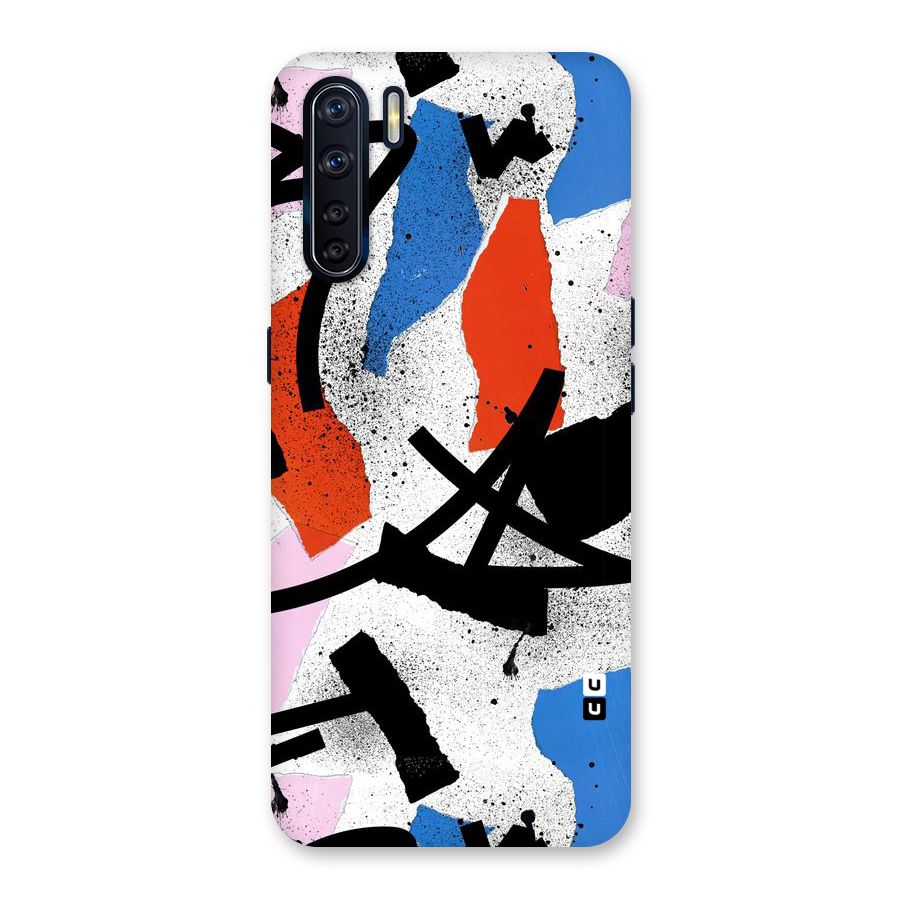 Coloured Abstract Art Back Case for Oppo F15