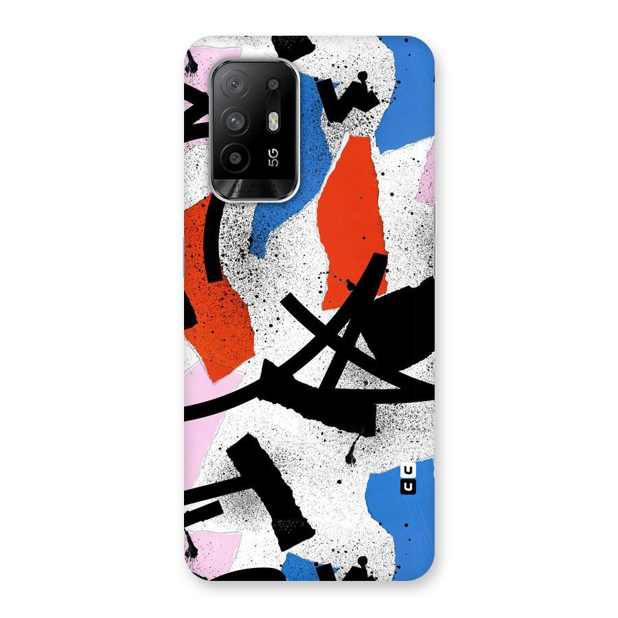 Coloured Abstract Art Back Case for Oppo F19 Pro Plus 5G