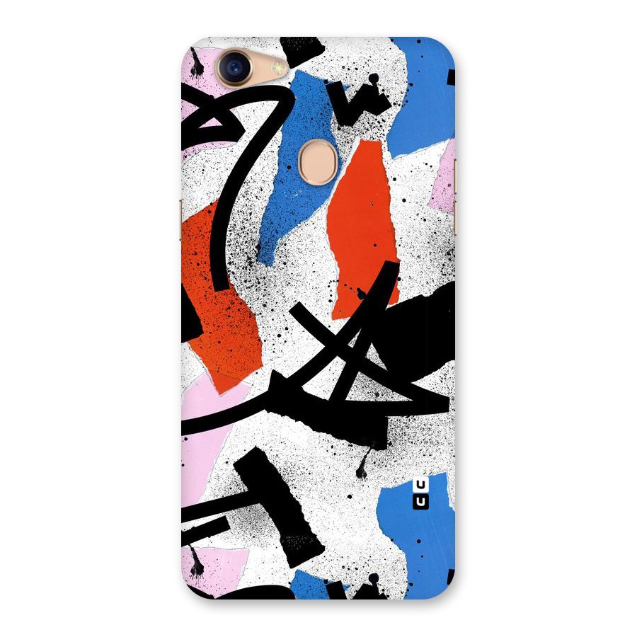Coloured Abstract Art Back Case for Oppo F5