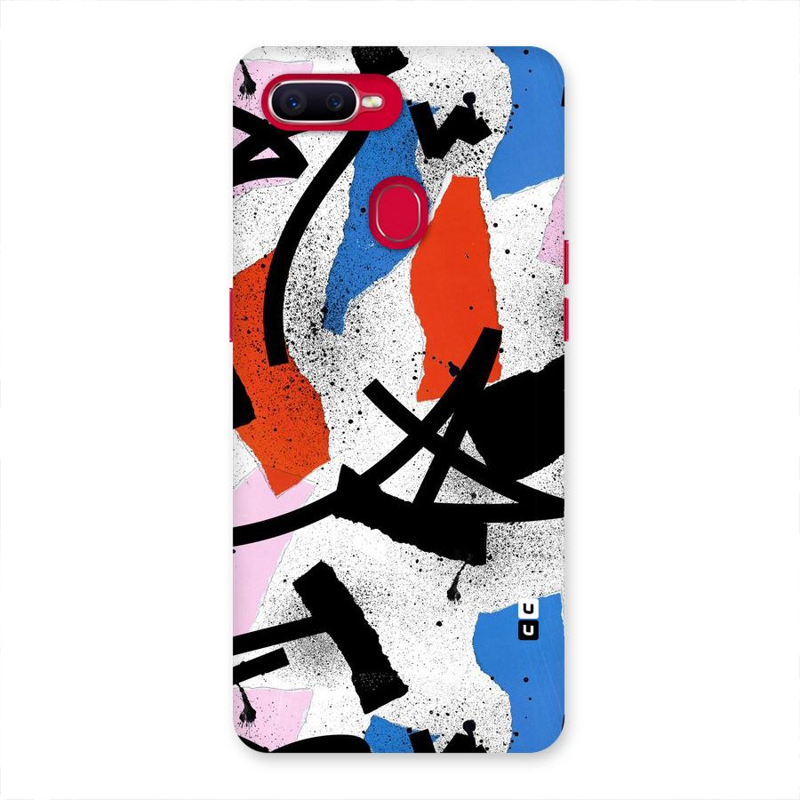 Coloured Abstract Art Back Case for Oppo F9 Pro