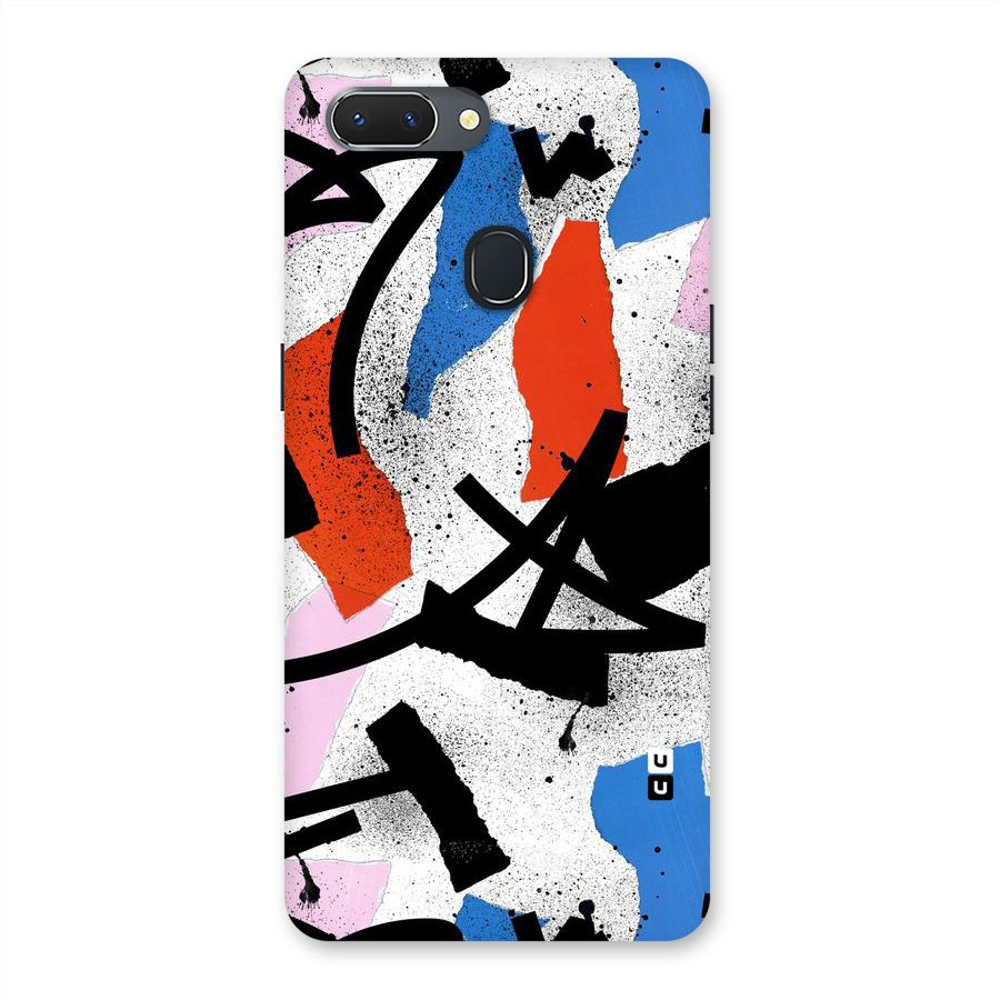 Coloured Abstract Art Back Case for Oppo Realme 2