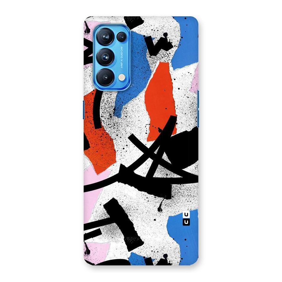 Coloured Abstract Art Back Case for Oppo Reno5 Pro 5G