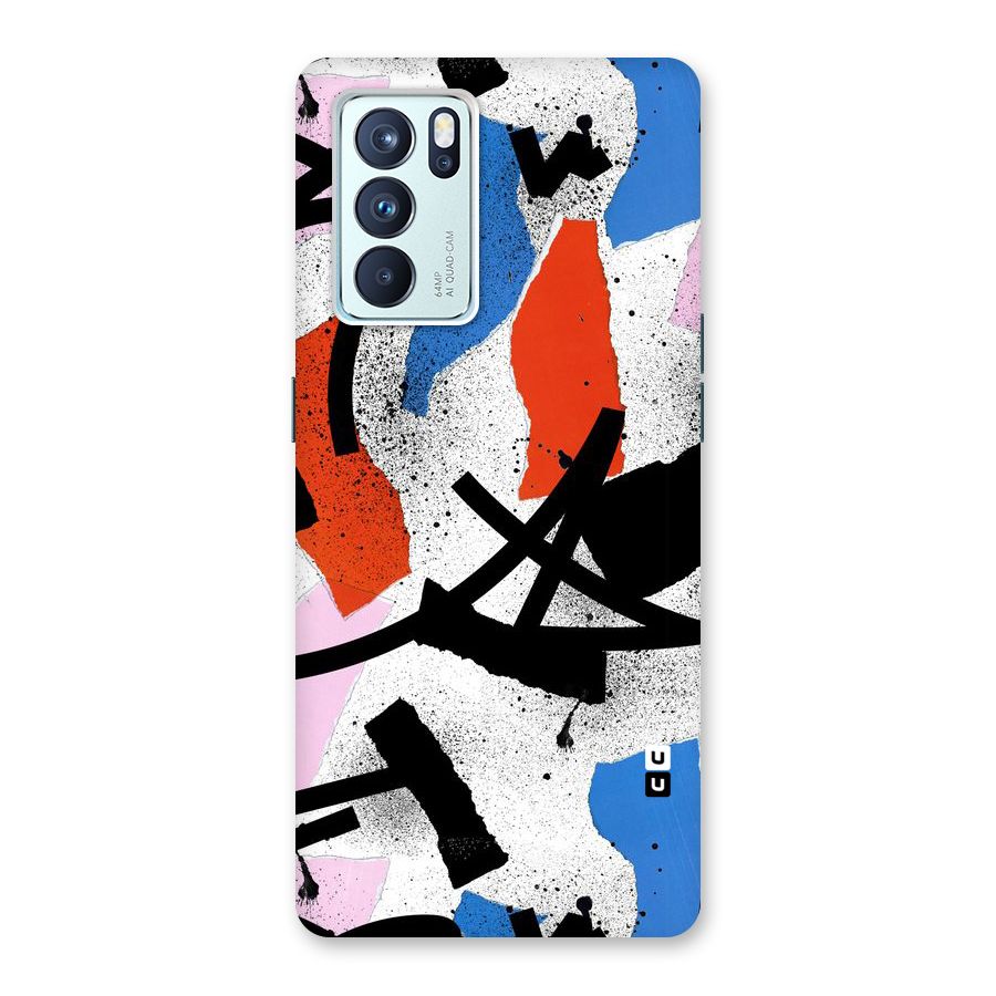 Coloured Abstract Art Back Case for Oppo Reno6 Pro 5G